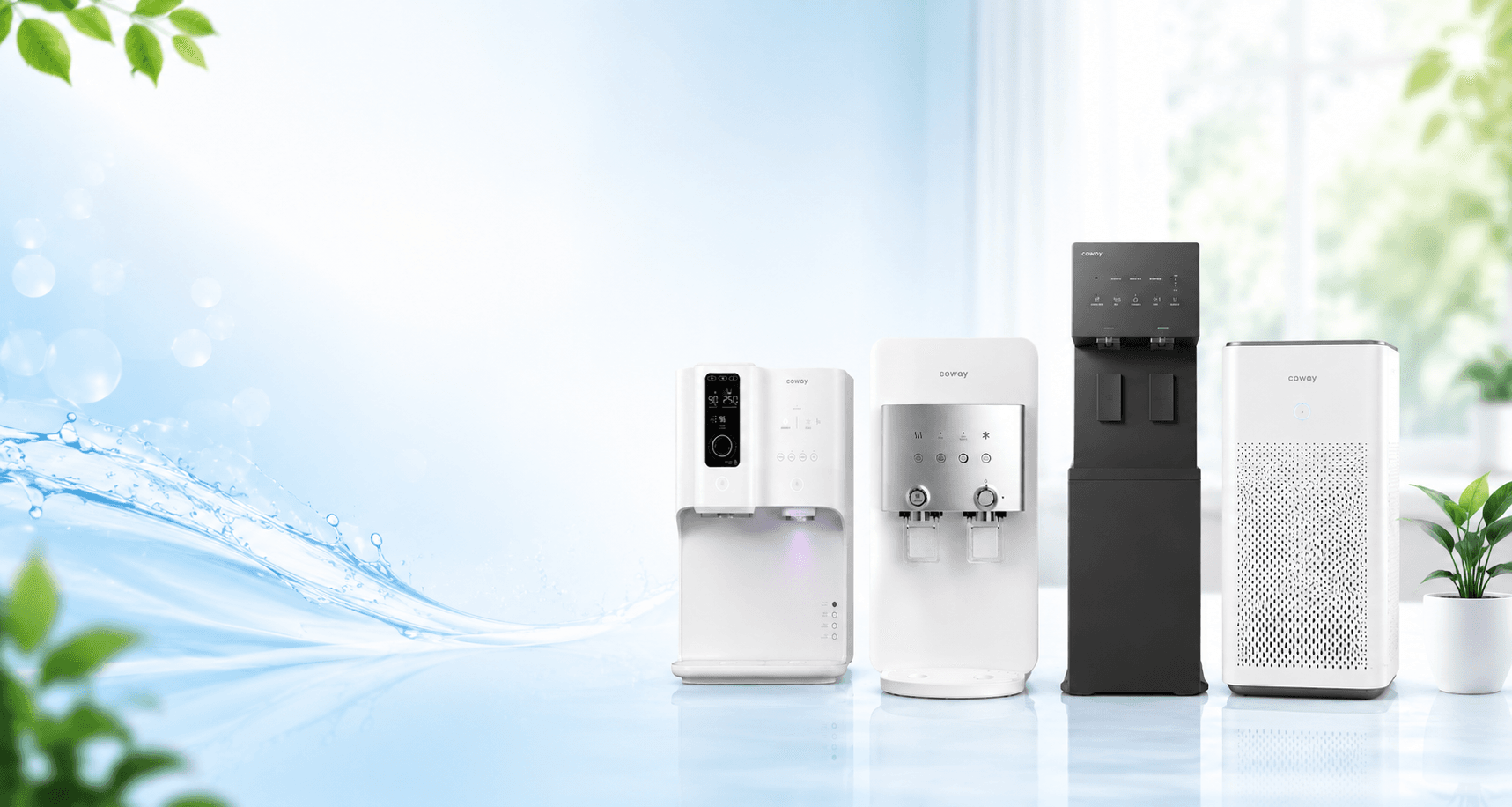 Coway Indonesia Water Purifier & Air Purifier Promo Background