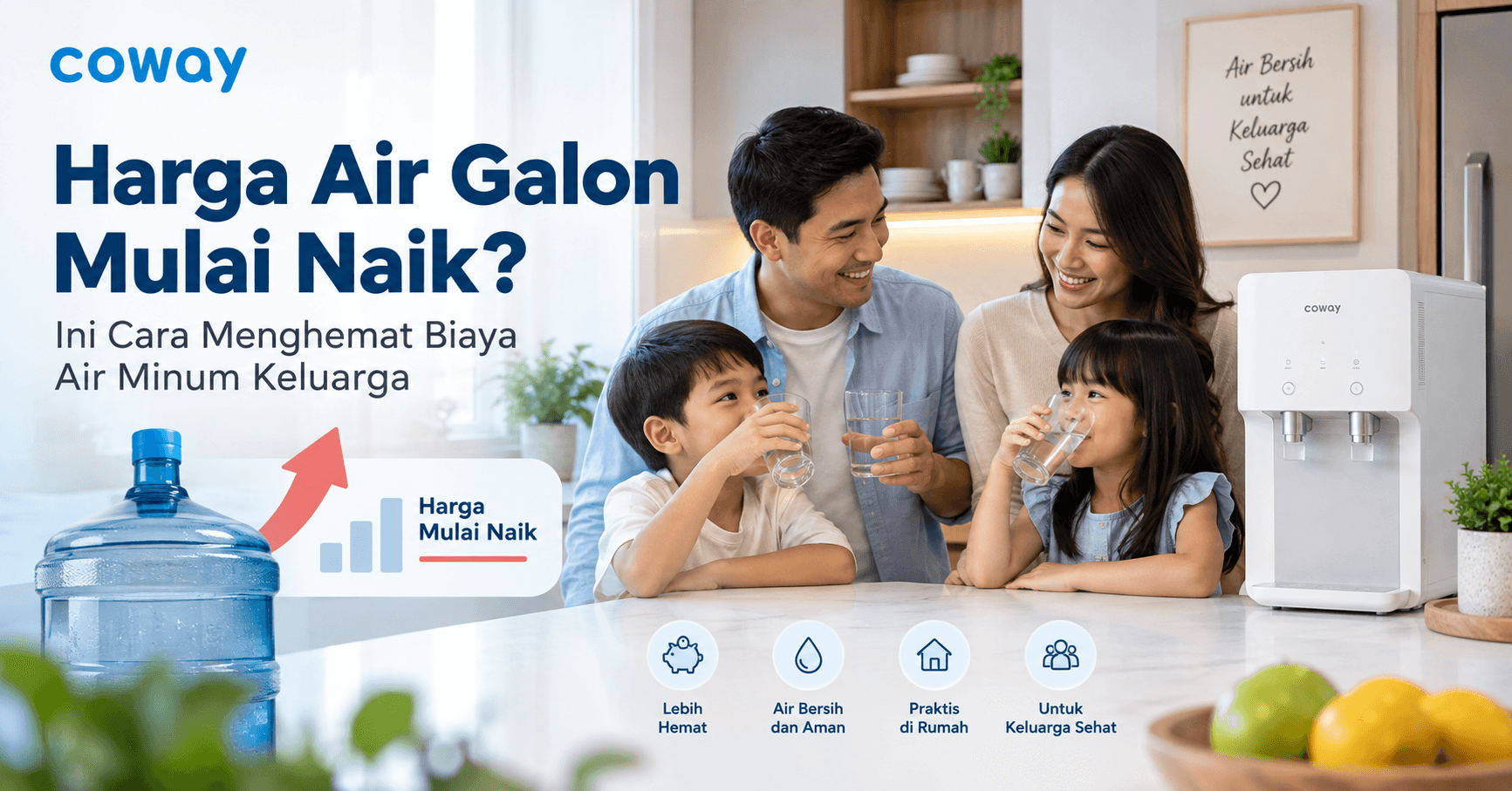 Harga Air Galon Mulai Naik? Ini Cara Menghemat Biaya Air Minum Keluarga