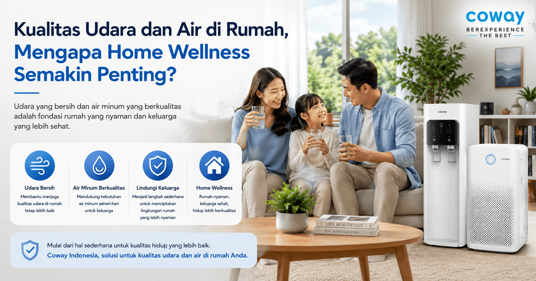 Kualitas Udara dan Air di Rumah, Mengapa Home Wellness Semakin Penting?