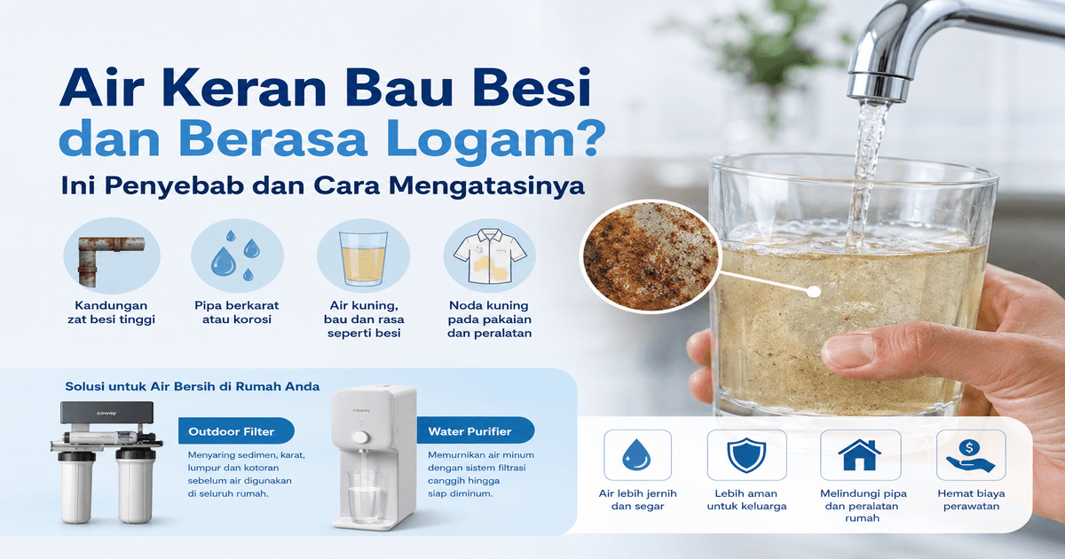 Air Keran Bau Besi dan Berasa Logam? Ini Penyebab dan Cara Mengatasinya