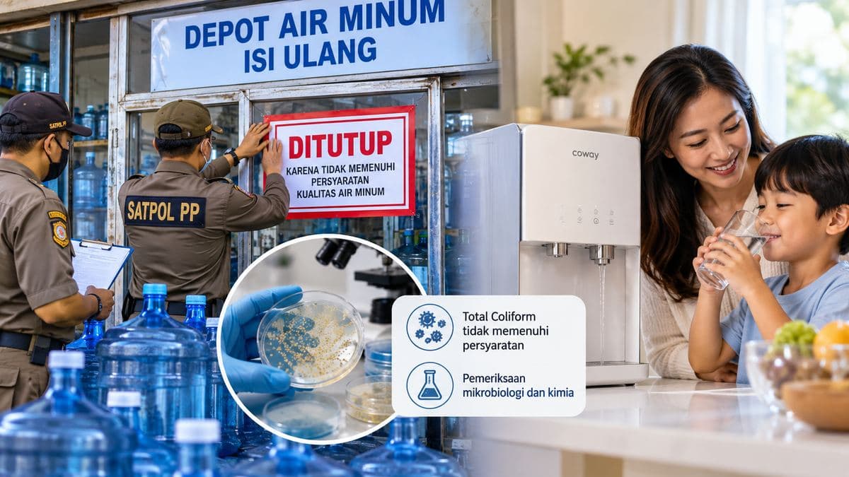 18 Depot Air Minum Isi Ulang di Jakarta Ditutup, Bagaimana Memastikan Air Minum Aman di Rumah?