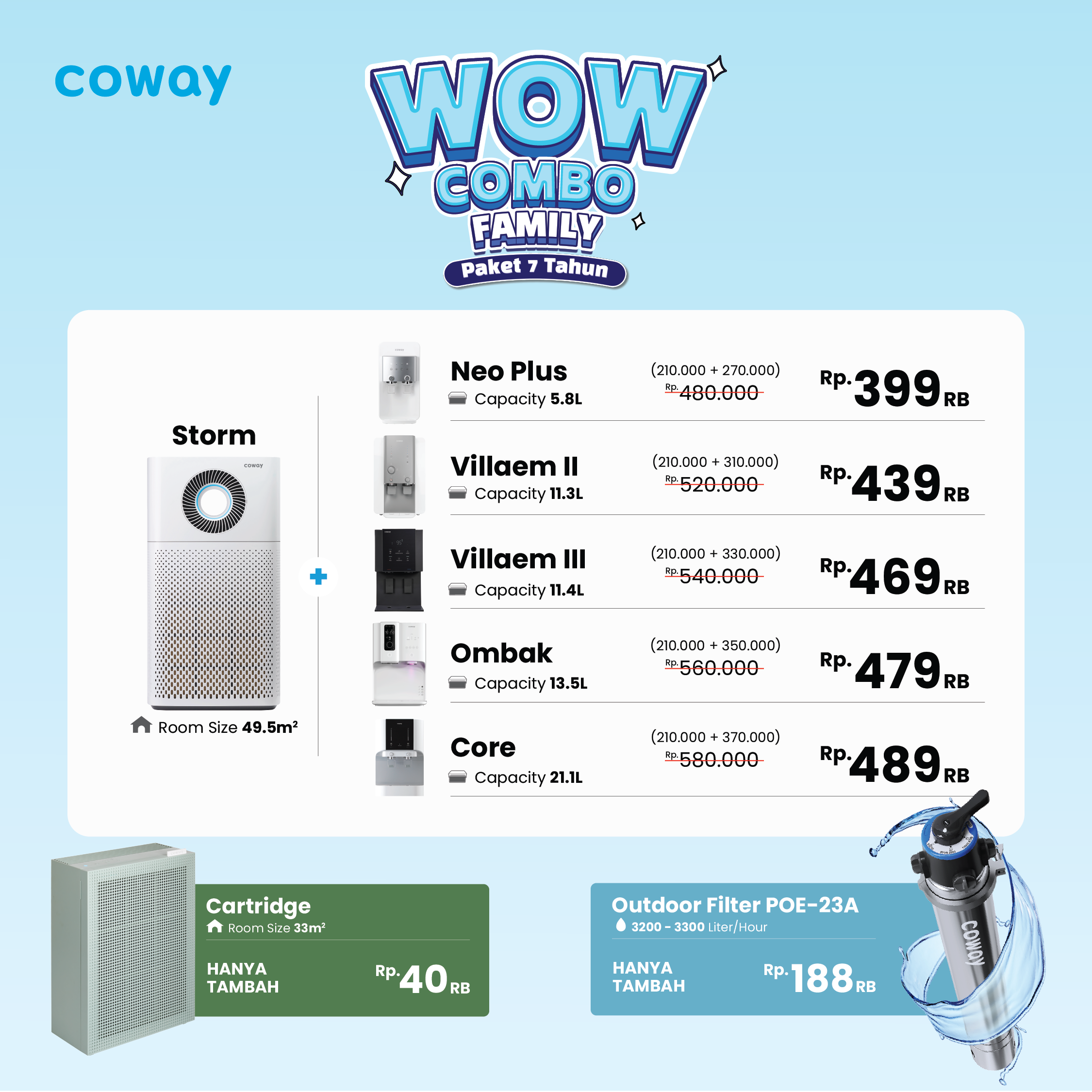 Promo Coway Terbaru – Diskon dan Cashback Air Purifier & Water Purifier